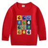 Camiseta de algodón para niños, estilo coreano, primavera y otoño, 2023, cuello redondo, manga larga, para bebés y niños