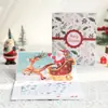 Navidad transfronteriza nuevo ciervo de Navidad coche de Navidad 3D 3D tarjeta de felicitación bendición navideña tarjeta de mensaje de regalo creativo