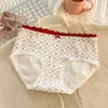 Ropa interior de algodón puro con bloques de color y patchwork para mujer, hipoalergénica, antibacteriana, para niñas, 10A, entrepierna antibacteriana, alta elasticidad, suave