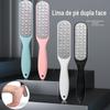 Processamento e personalização de limas para os pés para remover pele morta e calosidades, fricção e raspagem da pele dos pés, lima para os pés, lixa para os pés de aço inoxidável de dupla face