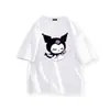 Camiseta Kawaii Sanrio Kuromi Linda Dibujo Animado Anime Cuello Redondo