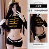Lingerie Sexy Uniforme de Policial Sexy Instrutora Shorts Quentes Transparentes para Quadril Uniforme de Aeromoça Terno 6515