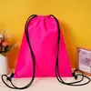 Bolsa com Cordão de Poliéster Atacado Mochila de Estudante 210D de Poliéster Bolsa com Cordão Evento de Maratona Tecido Oxford
