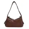 Bolso de Hombro Simple de Moda Estilo Coreano Estilo Motociclista para Mujer Otoño 2026 Nuevo Retro Nicho Elegante para Viajar Bolso de Hombro Único
