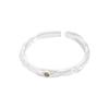 606 Estilo K Ins Nicho Diseño de Lujo Accesible Normcore Textura Plisada Circonita Anillo Fino Plata Esterlina S925 Anillo para Mujer