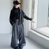 Conjunto de primavera e outono para meninas 2026 novo estiloso jaqueta curta de couro estilo coreano e calça de alfaiataria conjunto de duas peças para crianças maiores