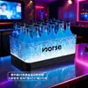 Cubo de Hielo Luminoso Bar Ktv Habitación Privada Led Engrosado Cubo de Cerveza Recargable Cubo de Champán Creativo Cubo de Hielo de Diamante