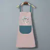 Delantal de Moda Impermeable Resistente a Manchas a Prueba de Aceite Cocina Hogar Limpiable Manos Delantal de Alto Valor Ropa de Trabajo Fábrica Venta al por Mayor