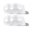 Separador de Dedos de Três Furos, Conjunto de Ajuste para Joanete, Separador de Sobreposição Óssea do Hálux, Almofada Separadora de Pés Anti-Atrito