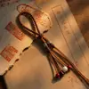 Nuevo llavero tejido a mano estilo chino estilo Xizang, artículo decorativo, cadena para teléfono, accesorio colgante para bolso semiacabado