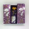 Rosas de Folha de Ouro 24K Transfronteiriças Presentes para o Dia dos Namorados Dia dos Professores Flores Artificiais Atacado Presentes Criativos para Eventos e Brindes