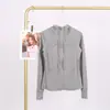 Jaqueta com Capuz Lulu em Estoque com Etiqueta, Entrega Direta, Roupa para Corrida e Yoga, Cardigan Esportivo Slim-Fit com Zíper
