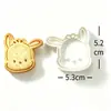 Molde de galleta de dibujos animados 3D tridimensional anime glaseado galleta fondant plástico tipo prensa molde para hornear en casa