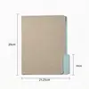 Pasta de papel Manila feita sob medida transfronteiriça multicolorida A4 peça única bolsa para documentos, pasta de papel colorida para escritório currículo