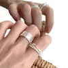 Nuevo Anillo Tejido Personalizado para Mujer, Diseño Sencillo de Nicho, Pulsera de Anillo Abierto Multicapa de Lujo Ligero y de Gama Alta para Mujer