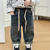 Conjunto de Otoño para Niños Jeans de la Suerte con Perro Pantalones Largos Casuales Elegantes para Niños Pantalones Versátiles de Moda para Bebé