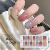 Pegatinas para Manicura en Gel sin Luz Gradiente Igual que las Celebridades de Internet Color Caramelo Pegatinas de Uñas de Verano Película de Esmalte de Uñas Duraderas Impermeables