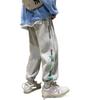 Pantalones de tobillo con lazo de calle alta verano delgados frescos pantalones deportivos modernos pantalones de barrido ropa de trabajo guapo secado rápido casual para hombre