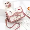 Bolso de Hombro Estampado Patchwork, Bolso Cuadrado Pequeño de Bloques de Color de Moda, Gran Capacidad Transfronterizo Moda Versátil Hebilla Magnética Bolso Cruzado