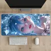 Mouse Pad Beauty de Borda Travada de Precisão, Fresco e Elegante, Grande, para Mesa de Jogo Anime, Tamanho Extra Grande, Espessado
