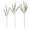 5 tenedor eucalipto tacto plástico suave 3 Cabezas Hoja de Dinero planta simulación flor artificial decoración boda flor simulación venta al por mayor