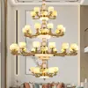 Faroles Clásicos de Palacio, Restaurantes de Hotel, Candelabros de Estilo Chino, Lámparas de Jade y Cobre de Estilo Chino