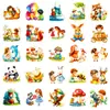 56 Pegatinas de Dibujos Animados de Nuevo Mundo de Cuentos de Hadas Transfronterizas para Niños Pegatinas DIY Hechas a Mano Material para Manualidades Venta al por Mayor