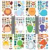 CM2410004 Rompecabezas interactivo para padres e hijos con temática de animales de dibujos animados para niños, pegatinas faciales DIY