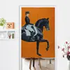 Cortina de Puerta de Tela Retro Literaria Cortina Colgante para el Hogar Cortina Divisoria para Sala de Estar Cocina Cortina de Puerta Decorativa Clásica Europea Cortina Feng Shui