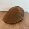 Gorra de Suede Estilo Coreano, Cálida para Otoño e Invierno, Moda Retro Versátil, Color Sólido, Unisex, Estilo Callejero, Gorra de Béisbol
