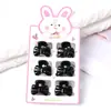2,5cm Pequeno Grampo de Cabelo Laço Cor Café com Leite Infantil Fofo Laço de Cabelo de Princesa Fornecimento Transfronteiriço