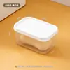 Bnbs Caja de Jabón Mini Transparente para Baño con Tapa, Caja de Jabón Portátil a Prueba de Humedad para Viaje, Caja de Almacenamiento Sellada