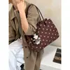 Bolsa Leve de Bolinhas Coreana Feminina 2026 Nova Tendência Portátil Multifuncional Bolsa Tote Grande Capacidade Bolsa Sanduíche
