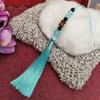 Festival de Bambú Yixiangfei borla 10cm borla manualidades colgante Wenwan anillo de mano para correr accesorios TikTok popular