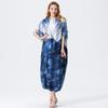 Casual, Cómodo y Holgado Estampado Transfronterizo Nuevo Falda Larga de Imitación Seda Ropa de Playa Talla Grande Comercio Exterior Europeo y Americano