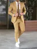 Comércio Exterior Mais Vendido Terno Masculino para Noivo Conjunto de Duas Peças Estilo Coreano Casual de Negócios Slim-Fit Conjunto de Terno Formal para Banquete