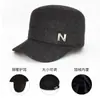 Nuevo Sombrero de Copa Plana para Hombre para Otoño e Invierno, Gorro Cálido con Protección para los Oídos para Personas de Mediana Edad y Mayores, Gorro Más Grueso a Prueba de Viento para Papá y Abuelo, Gorro para Ciclismo