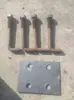 Suportes de Ferro Fundido para Guarda-Corpo de Ponte, Corrimãos Soldados Anticolisão, Suportes de Aço Fundido de Isolamento, Peças Embutidas, Suportes de Guarda-Corpo em Forma de Chifre
