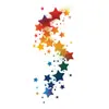 Pegatinas de Tatuaje Luminosas de Estrella Colorida de Dibujos Animados Impermeables Luminosas de Larga Duración Pegatinas Fluorescentes Personalizadas para Brazo Ins Alta Apariencia