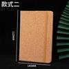 Bloc de Notas Personalizado Transfronterizo A5 con Banda Elástica y Tapa de Madera PU Cuaderno de Negocios Página Interior con Línea Horizontal Completa Diario