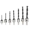 Broca avellanadora de tres puntas para carpintería / Broca de expansión / Herramienta de chaflanado para carpintería / Broca guía / Juego de brocas de acero de alta velocidad, otros