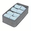 Caja de Almacenamiento de Ropa Tipo Cajón Caja de Almacenamiento de Tela Caja de Almacenamiento Plegable para Calcetines Caja de Almacenamiento para Sujetadores y Ropa Interior Juego de 4 Piezas