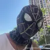 Adereço de Cabeça do Homem-Aranha para Halloween Estilo Igual Douyin Máscara Divertida de Escultura de Areia Rosto Inteiro Crianças Adulto Máscara Escultura de Areia Atacado