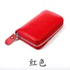 En stock nuevo venta directa moda coreana productos de cuero de vaca RFID tarjetero fábrica soporte para banco cubierta de distribución superficie suave