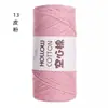 Algodón Hueco Hilo Redondo Espesor Medio Hilo Sencillo Hecho a Mano diy Bolsa de Crochet Sombrero Zapatillas Material para Bolsas