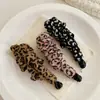 Pinza de Plátano Fruncida con Estampado de Leopardo y Lunares Vintage con un Toque de Lujo, Pinza Vertical para Retorcer la Cola de Caballo, Horquilla Horizontal para Dar Volumen en la Parte Posterior de la Cabeza
