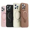 Silicone Líquido Adequado para Capa de Celular Apple 17Promax Suporte Magnético Rotativo de Cobertura Total Capa Protetora Iphone15