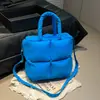 Bolso de Lona Nuevo Estilo Coreano Ins Color Sólido Cuadros Simples para Mujer, Bolso Cruzado Ligero y Suave de Algodón