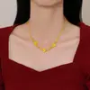 Collar Colgante de Tres Mariposas para Mujer 2025 Nueva Moda Retro Lujo Ligero Cadena de Clavícula de Gama Alta Regalo para Novia