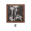 Pintura decorativa de restaurante de estilo francés medio, abstracta, vintage, para sala de estar, pintura colgante, nicho, arte abstracto, cuadrado, combinación mural